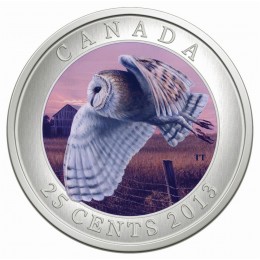 2007-2014 Birds of Canada 25-Cent Coloured Coins Series